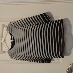 Black and white blouse